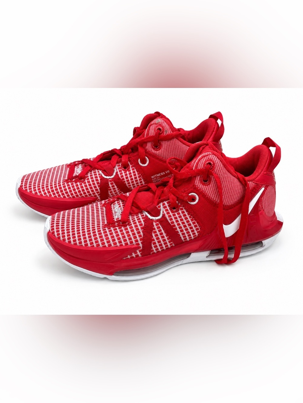 Nike LeBron Witness VII Basketball Shoes Red/White Men’s Athletic Sneakers